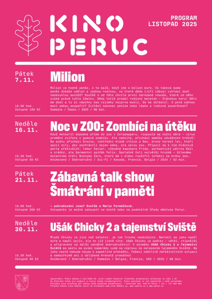 Přinášíme aktuální program pro listopad.