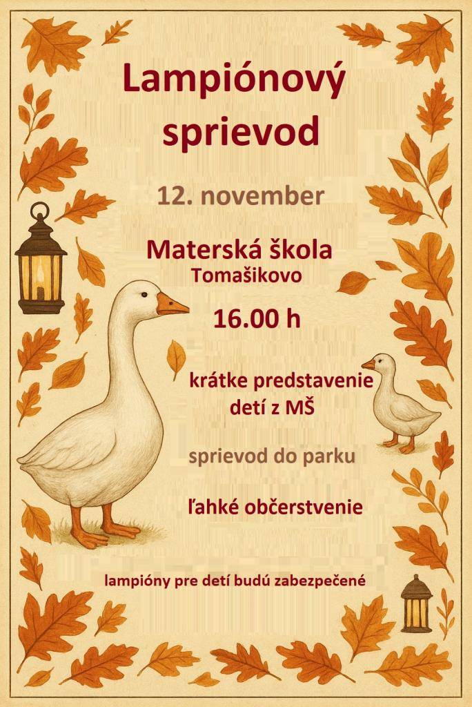 Lampiónový sprievod pri príležitosti Svätého Martina  -  Márton- napi Lámpás felvonulás