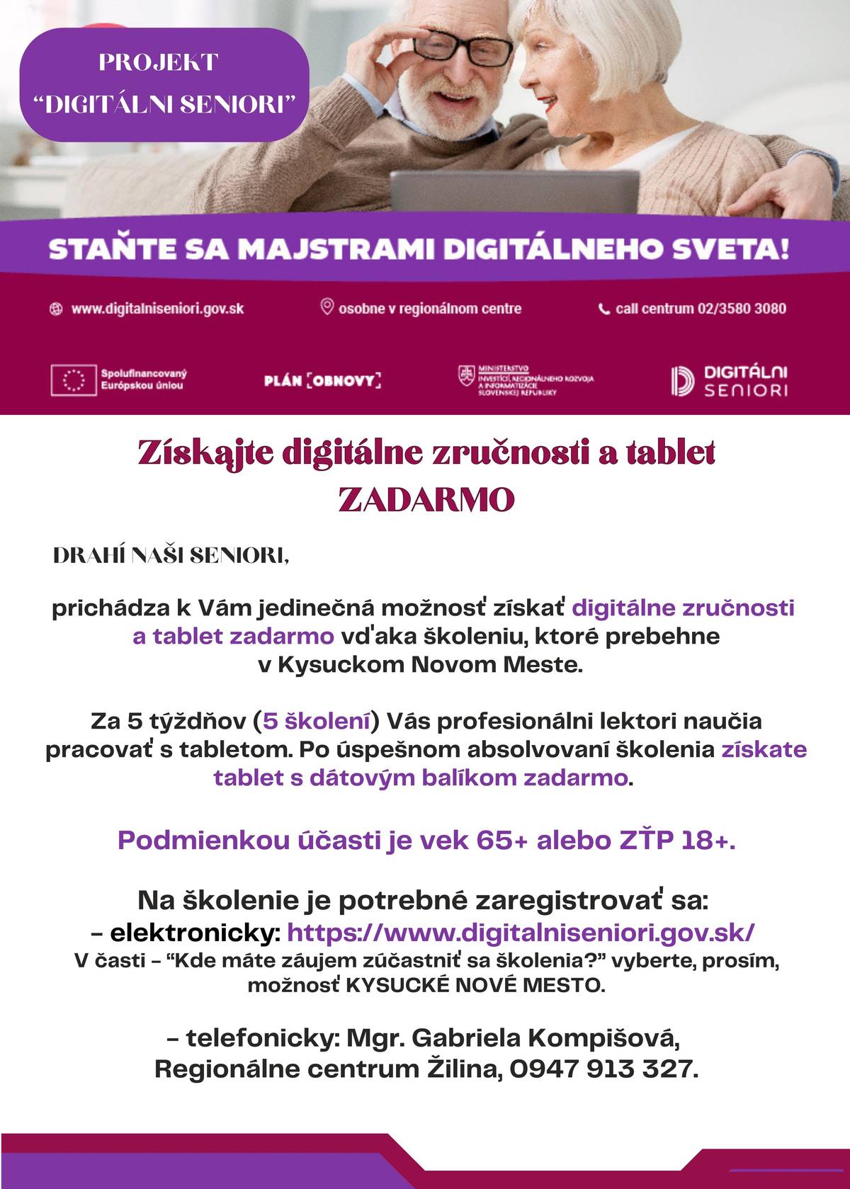 Získajte digitálne zručnosti a tablet ZADARMO