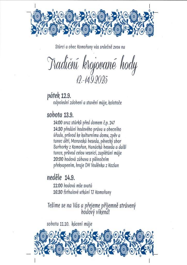 Tradiční krojované hody