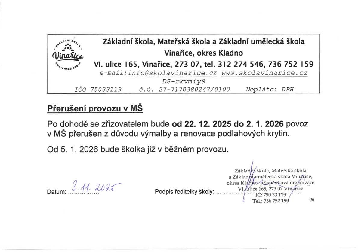 Od 22.12.2025 do 2.1.2026