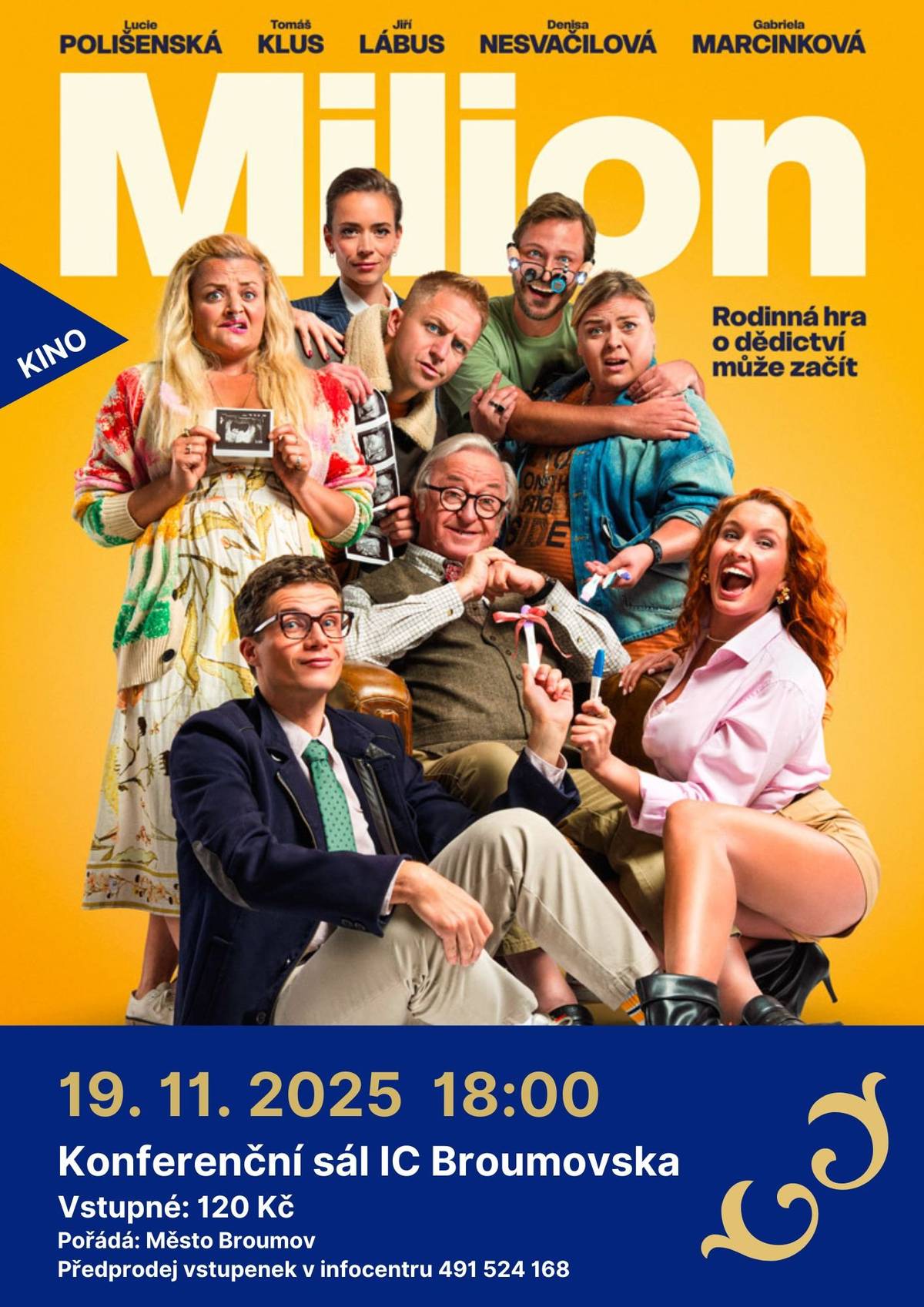 Broumovské diskuse Od středy 5. listopadu do neděle 9. listopadu, sál Dřevník / Klášter Broumov. Více ZDE   Přátelský běh Emericha Ratha s čelovkami V pátek 7. listopadu od 17:00, Mírové náměst, Broumov. Více ZDE   Tradiční výlov Hynčických rybníků V sobotu 8. listopadu od 09:00, Hynčice. Více ZDE   Zvědavé slůně aneb Jak sloni k chobotu přišli V sobotu 8. listopadu od 15:00, Městské divadlo Broumov. Více ZDE   Svatomartinský podvečer V sobotu 8. listopadu od 16:30 do 18:30, DDM Ulita Broumov. Více ZDE   Ranní meditace V úterý 11. listopadu od 08:00 do 08:25, Klášter Broumov. Více ZDE   Bajkové dobrodružství napříč Polskem k Baltskému moři V úterý 11. Listopadu od 18:00, Konferenční sál IC Broumovska. Více ZDE   ArtCafé: Soukup, Dorůžka, Pabst trio Ve středu 12. listopadu od 19:00, Sál Kreslírna, Klášter Broumov. Více ZDE   12 dnů v Číně – výstava Výstava trvá do 12. 12. 2025. Výstavní síň LokArt, Broumov. Více ZDE