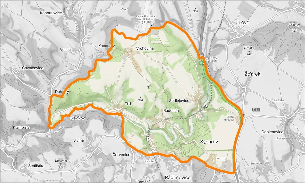 UPOZORNĚNÍ OBČANŮM V sobotu 15. listopadu 2025 se bude konat naháňka na černou zvěř v honitbě MS Radostín-Sychrov, proto z důvodu bezpečnosti žádáme občany, aby pokud možno NEVSTUPOVALI DO LESA od pátku 14. listopadu 2025 do neděle 16. listopadu 2025 zejména v okolí Sychrova, Vrchoviny, Radostína, Třtí a Sedlejovic.  Mapu kde bude probíhat intenzivní lov divokých prasat naleznete v příloze.