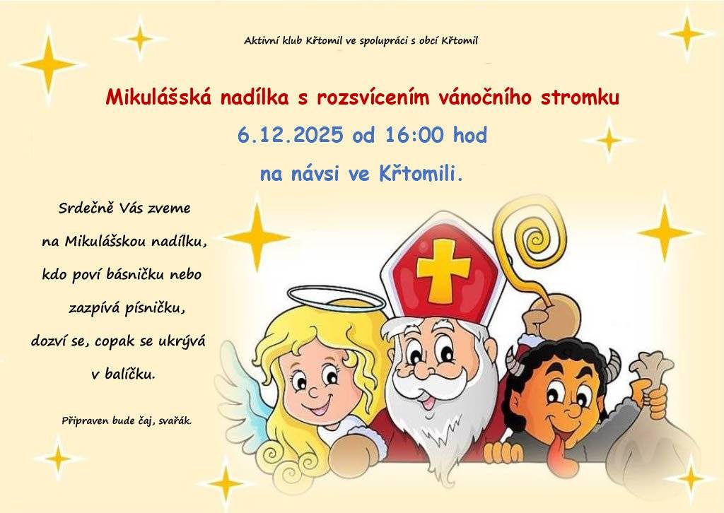 sobota 6.12.2025 od 16:00 na návsi