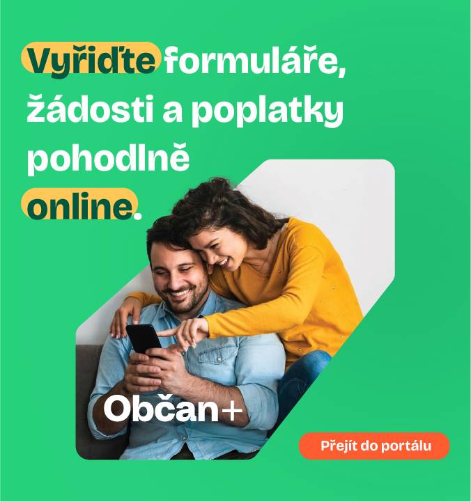 Portál Občan+ vám umožní zaplatit poplatky nebo podat žádosti pohodlně online. Bez papírů a bez omezení úředních hodin, odkudkoli.