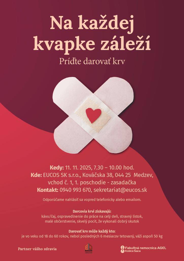 Príďte darovať krv