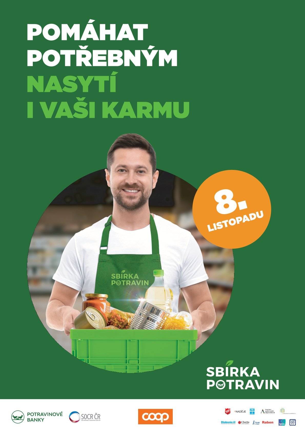 Sbírka potravin je dnem solidarity, při kterém může každý pomoci tím nejjednodušším způsobem, darem trvanlivých potravin a drogerie. Sbírka proběhne v sobotu 8. listopadu 2025 na prodejně COOP Žlutice Purkyňova.