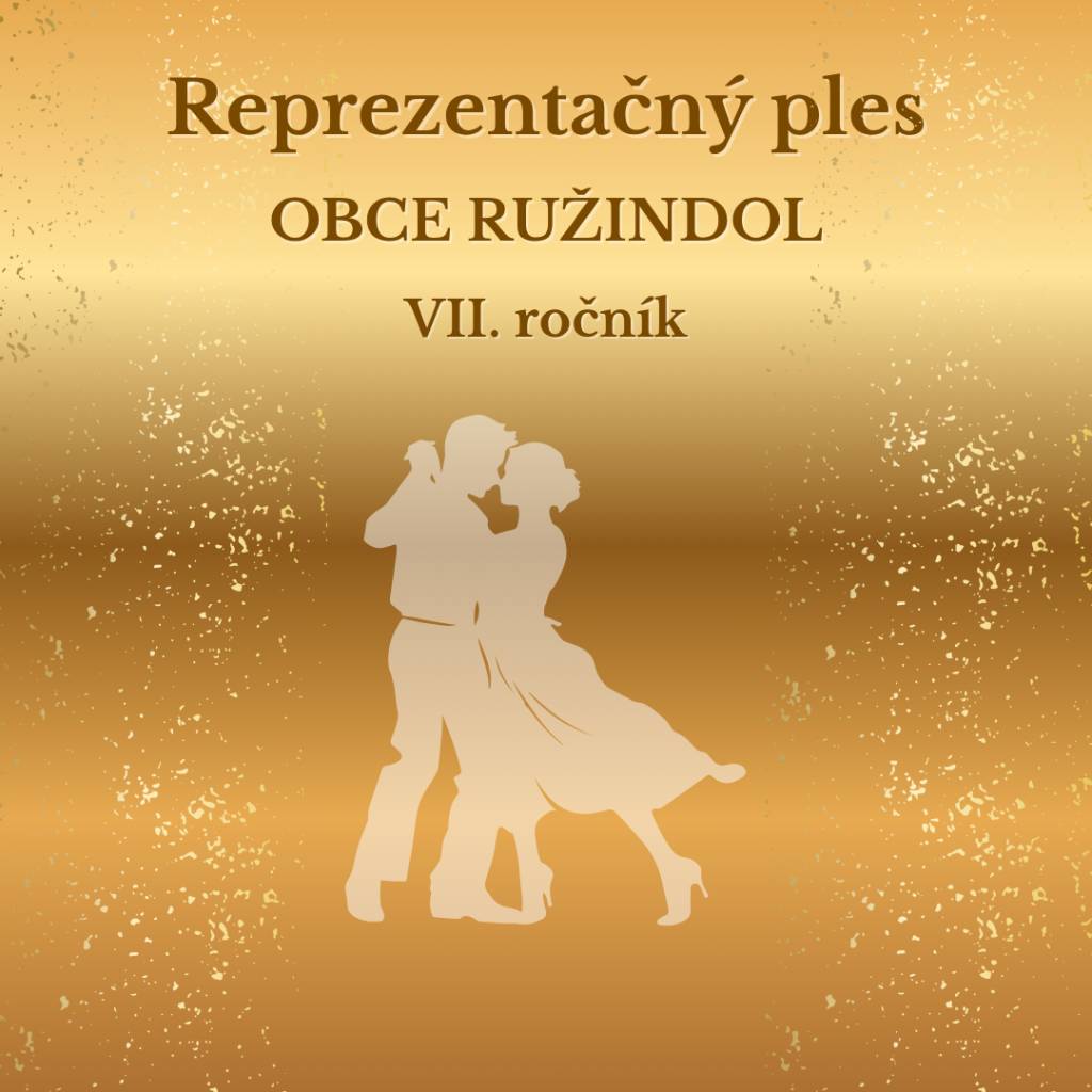 Pretancujte sa plesovou sezónou a zúčastnite sa plesu v Ružindole! Obec Ružindol organizuje už VII. ročník reprezentačného plesu v Ružindole, ktorý sa bude konať 24. januára 2026 v kultúrnom dome.