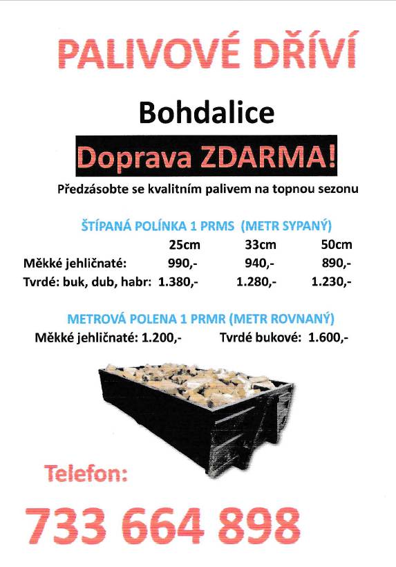 prodej palivového dříví