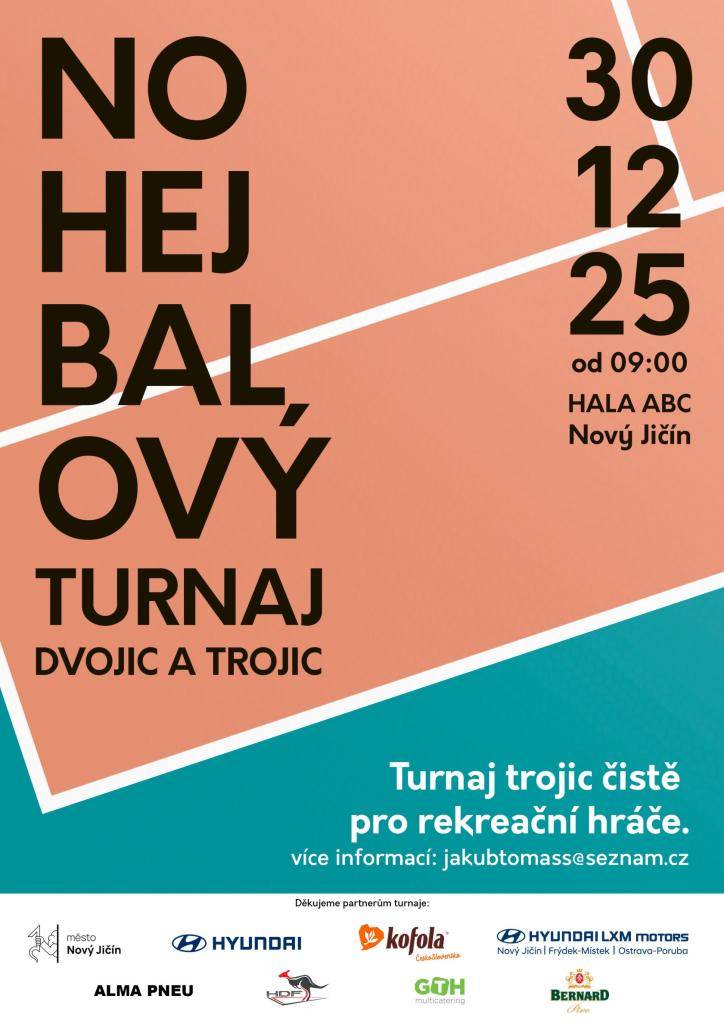 30.12.2025 od 9,00 hod. v hale ABC Nový Jičí