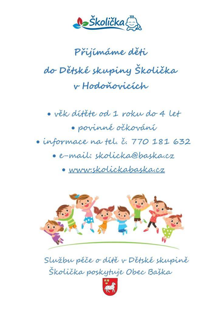 Více informací na letáku.