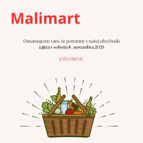 Potraviny Malimart budú zajtra 8. novembra ZATVORENÉ