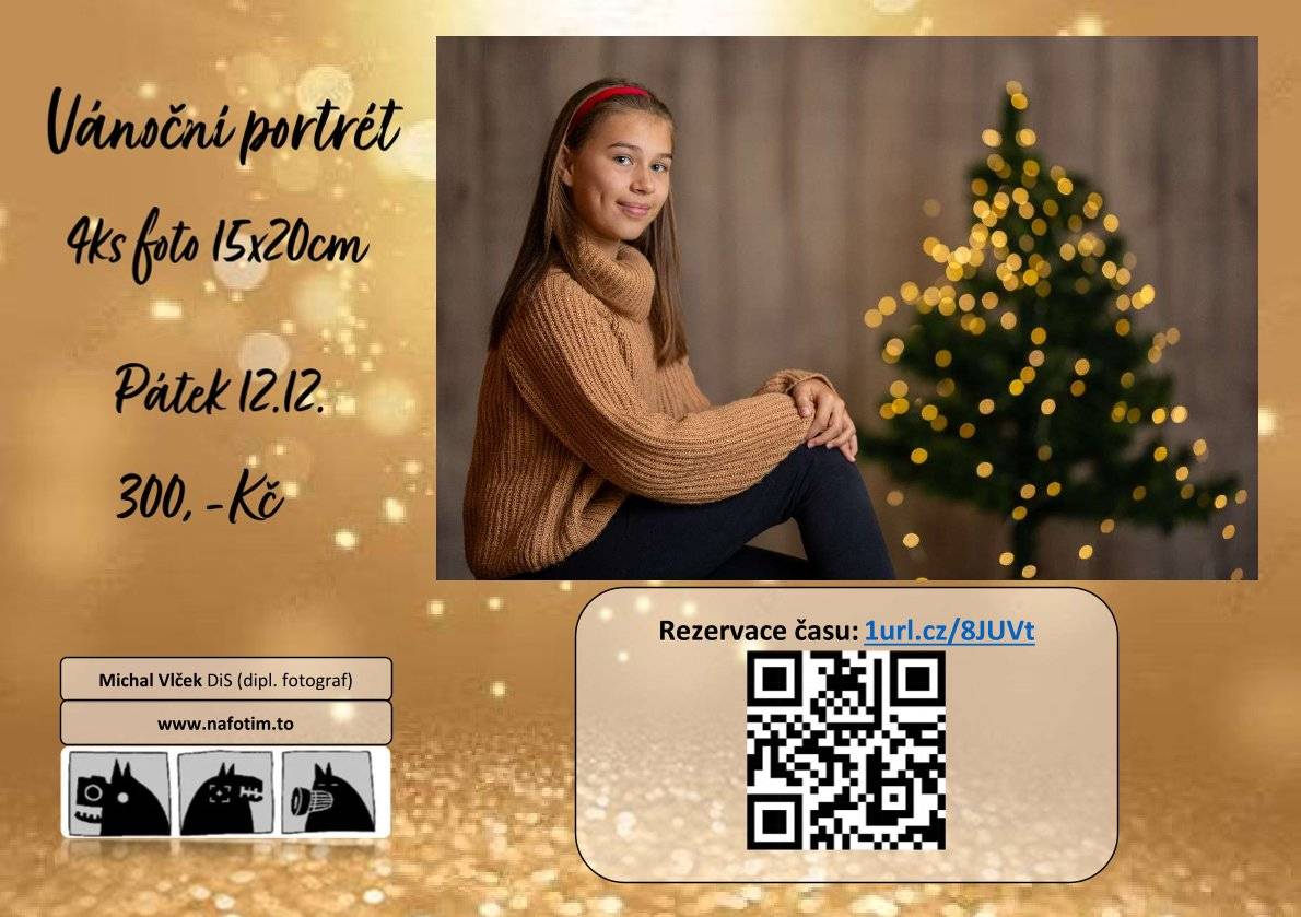 Vánoční focení pro zájemce proběhne v tělocvičně školy v pátek 12.12.2025.
