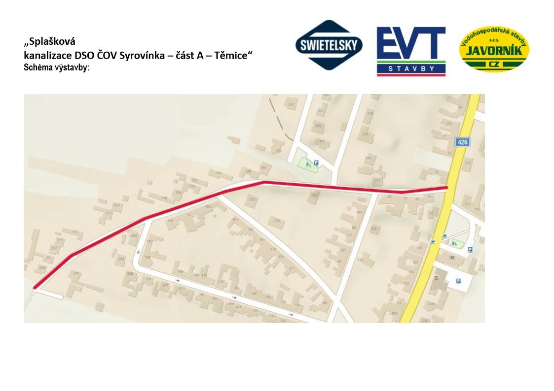 Stavební firma oznamuje pokračování prací na obnově místních komunikací.