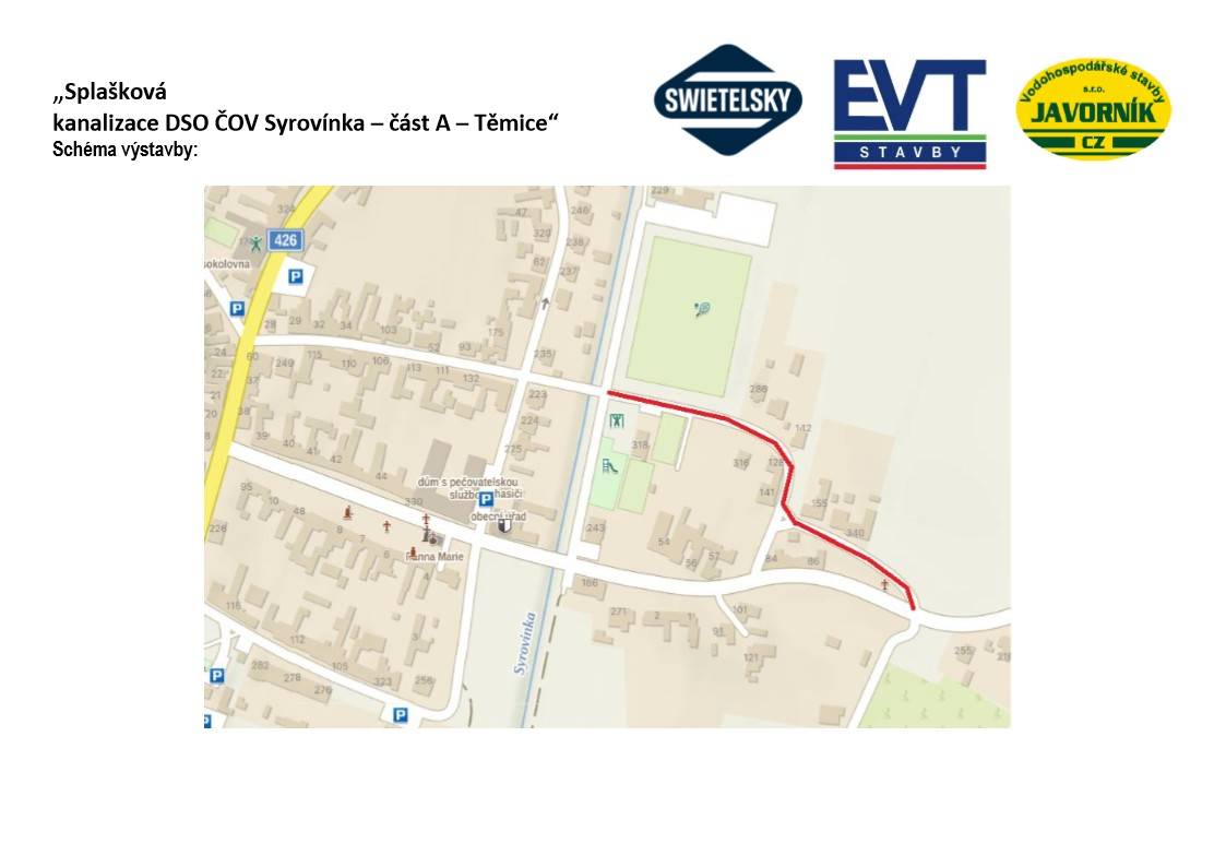 Stavební firma oznamuje pokračování prací na obnově místních komunikací.