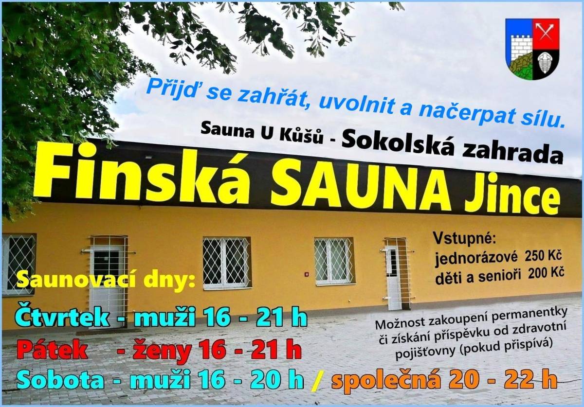 Sauna U Kůšů na Sokolské zahradě v Jincích