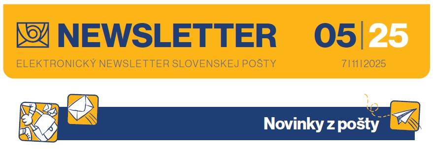 Novinky pošty - prehľad aktuálnych tém, ktoré sú užitočné pre obyvateľov.