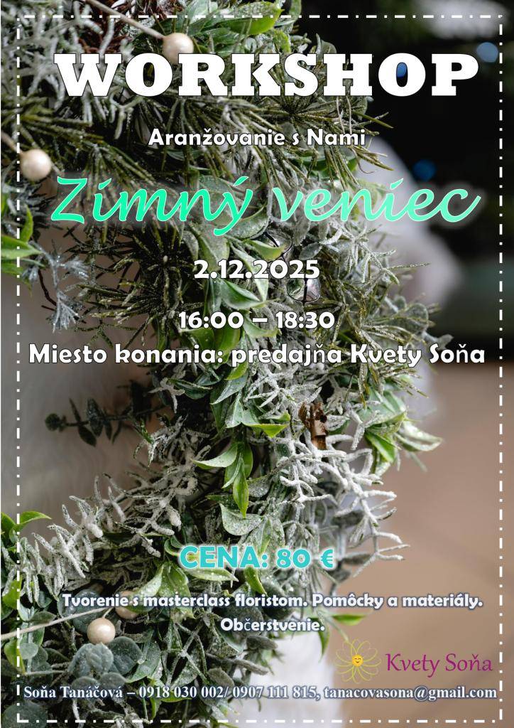 zimný veniec, adventný veniec, vianočný teambulding  viac info v detaile