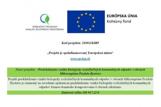 Predchádzanie vzniku biologicky rozložiteľných komunálnych odpadov v obciach Mikroregiónu Pozdola Bystrice