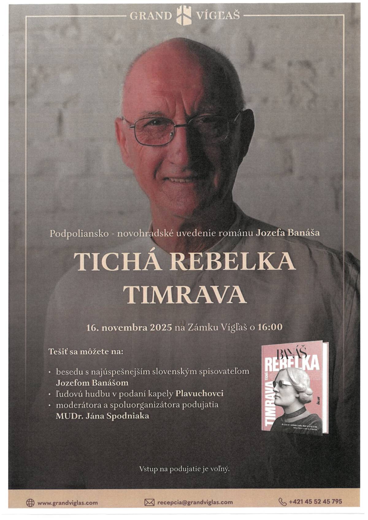 Pozývame Vás na besedu Tichá rebelka Timrava.