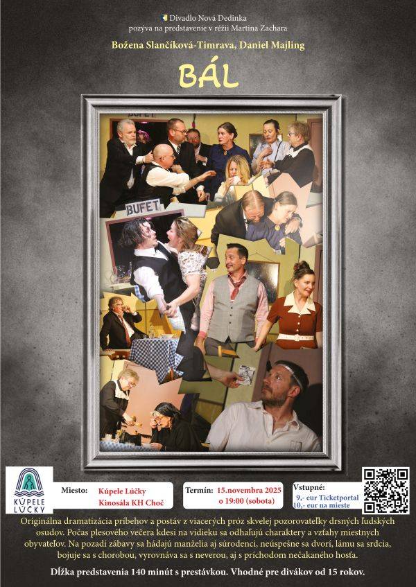 Prežite Noc divadiel 2025 aj v Kúpeľoch Lúčky! A to rovno na "BÁLE"!