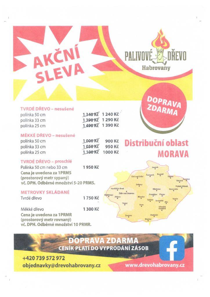 Nabízíme široký sortiment dřeva, včetně tvrdého a měkkého dřeva. Ceny za polínka se pohybují od 900 Kč do 1950 Kč za 1 PRMS v závislosti na typu a délce dřeva. Odběr je možný od 5 do 20 PRMS pro nesušené dřevo a 10 PRMR pro skládáné dřevo.