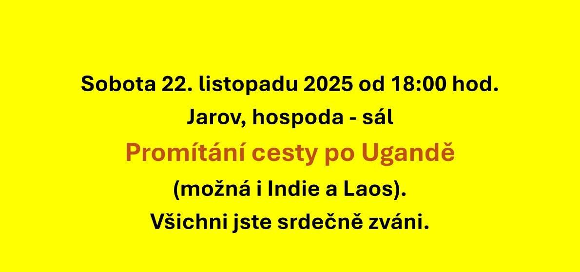 22. listopadu 2025 od 18:00 hod.   Jarov, hospoda - sál