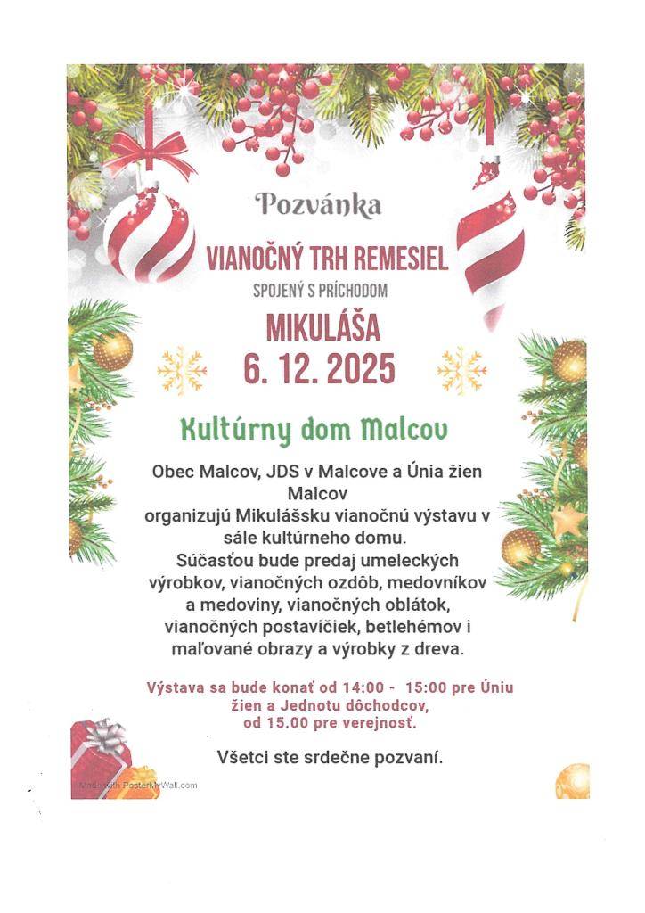 6. 12. 2025 od 15:00 hod.