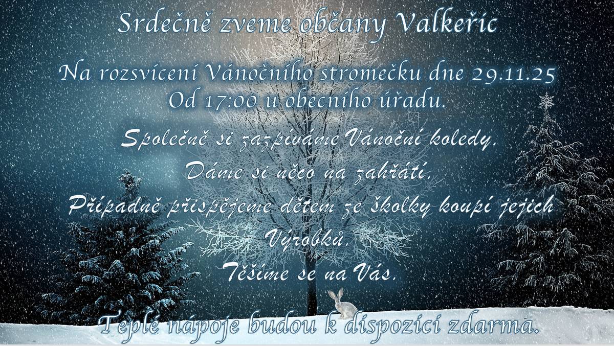 Pozvánka na společné setkání.