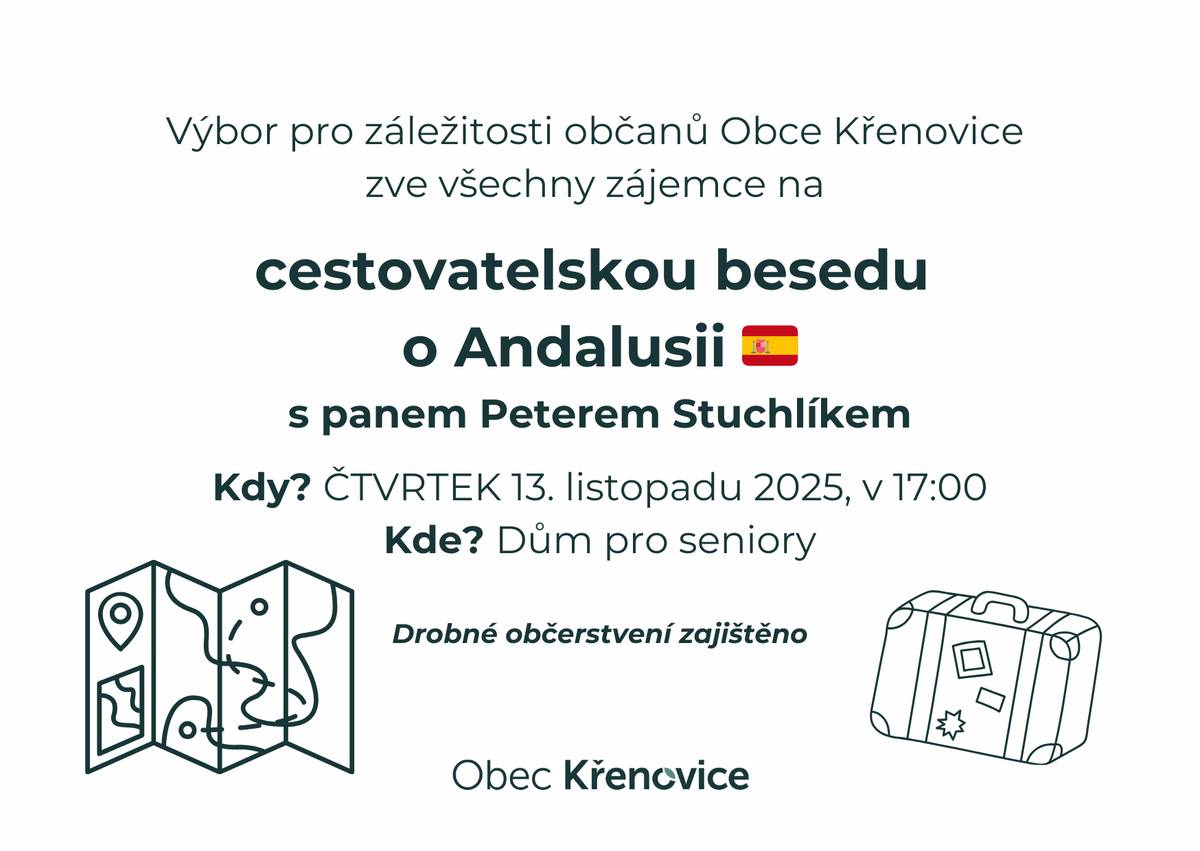 Přijďte se zúčastnit poutavé besedy o Andalusii.
