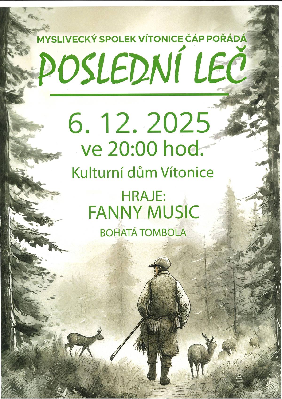 MYSLIVECKÝ SPOLEK VÍTONICE ČÁP POŘÁDÁ