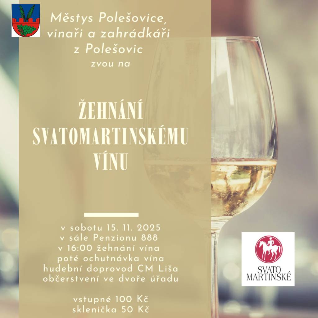 dr. Talaš, prodej Šohaj Strážnice, pozvánka na žehnání Svatomart. vína