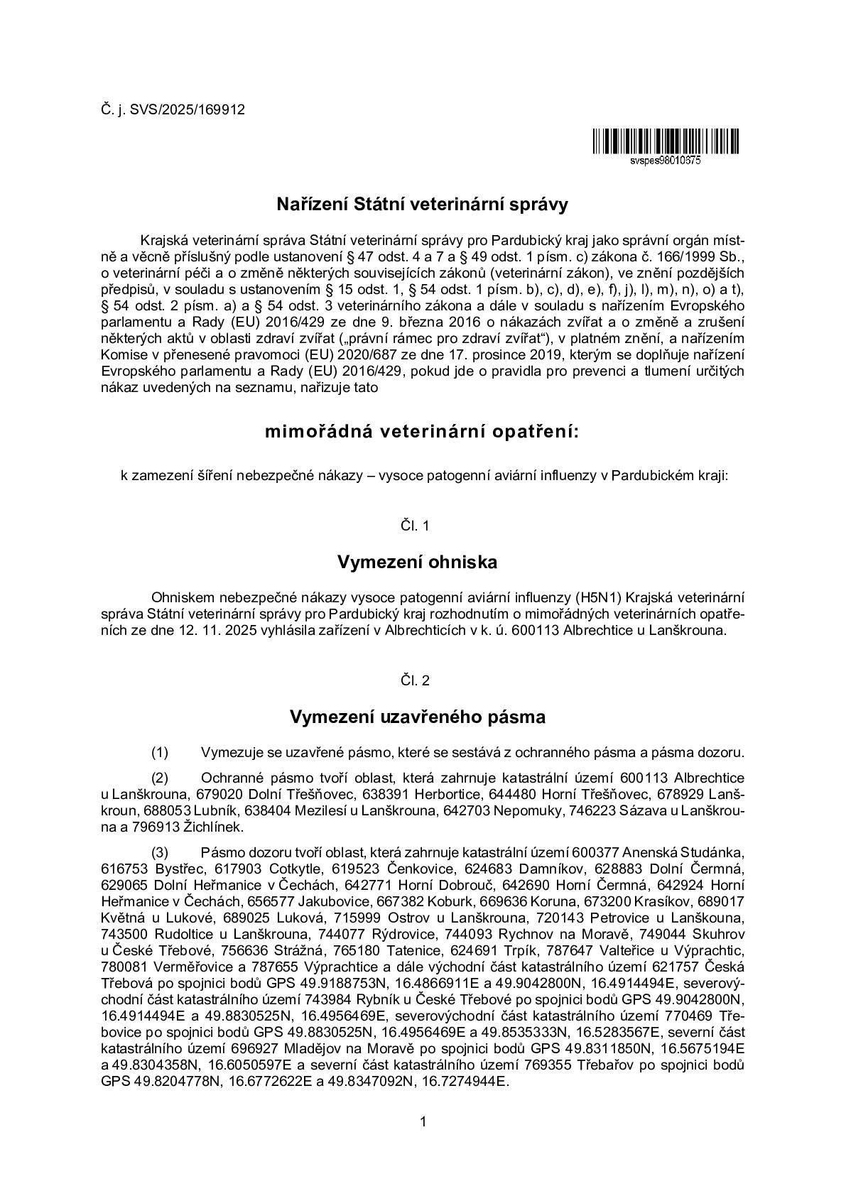 Více informací v příloze