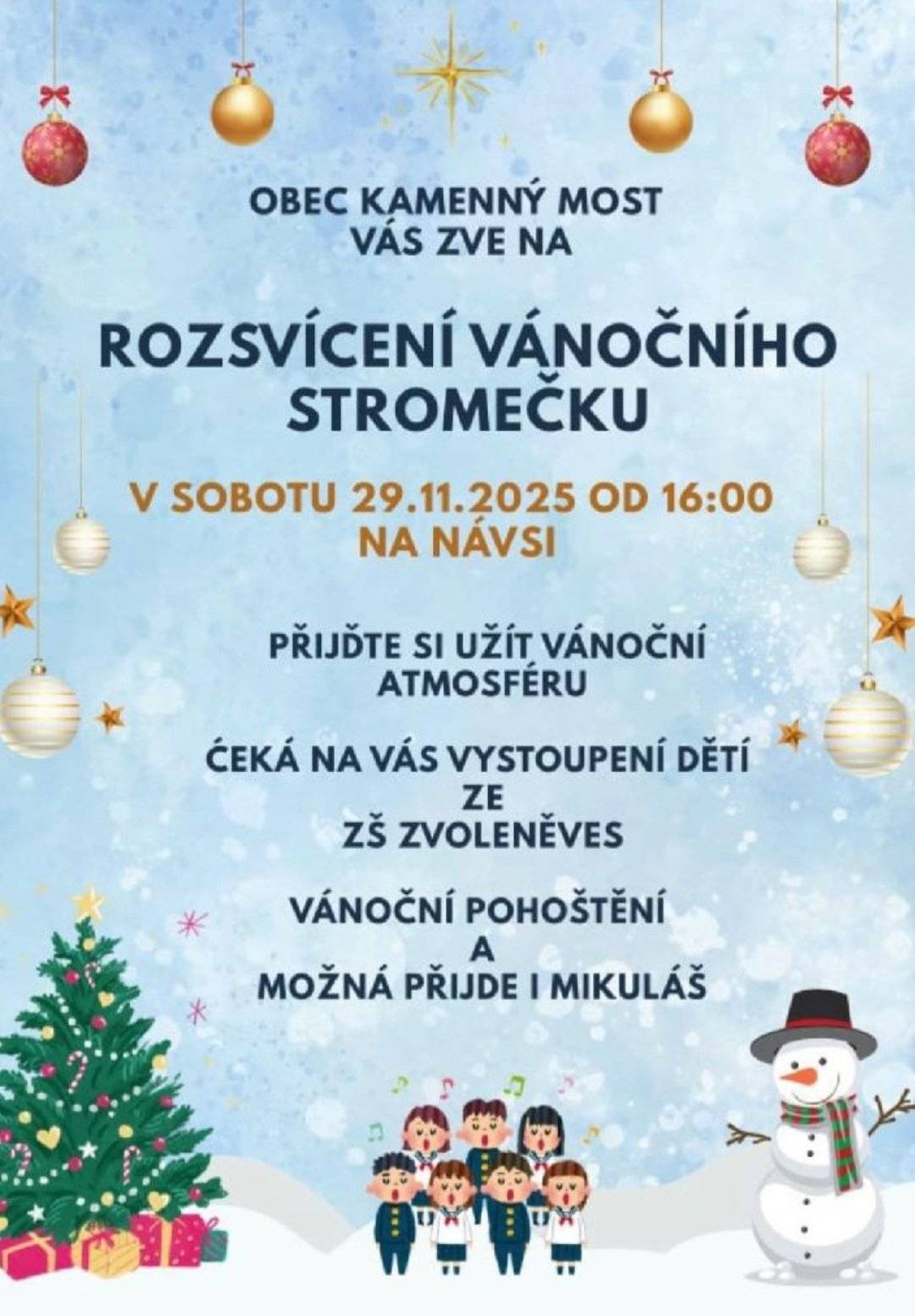 Pro děti mikulášská nadílka. Pojďme společně přivítat advent.