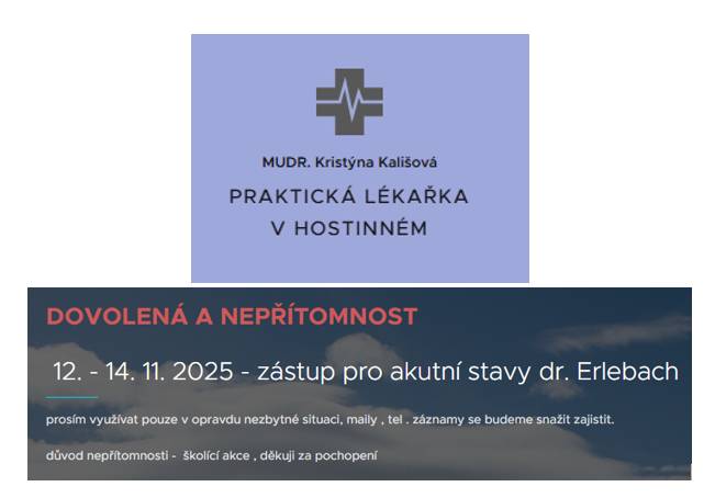 Nepřítomnost z důvodu školení 12. - 14.11.2025 e-mail: kalisova.recepty@seznam.cz