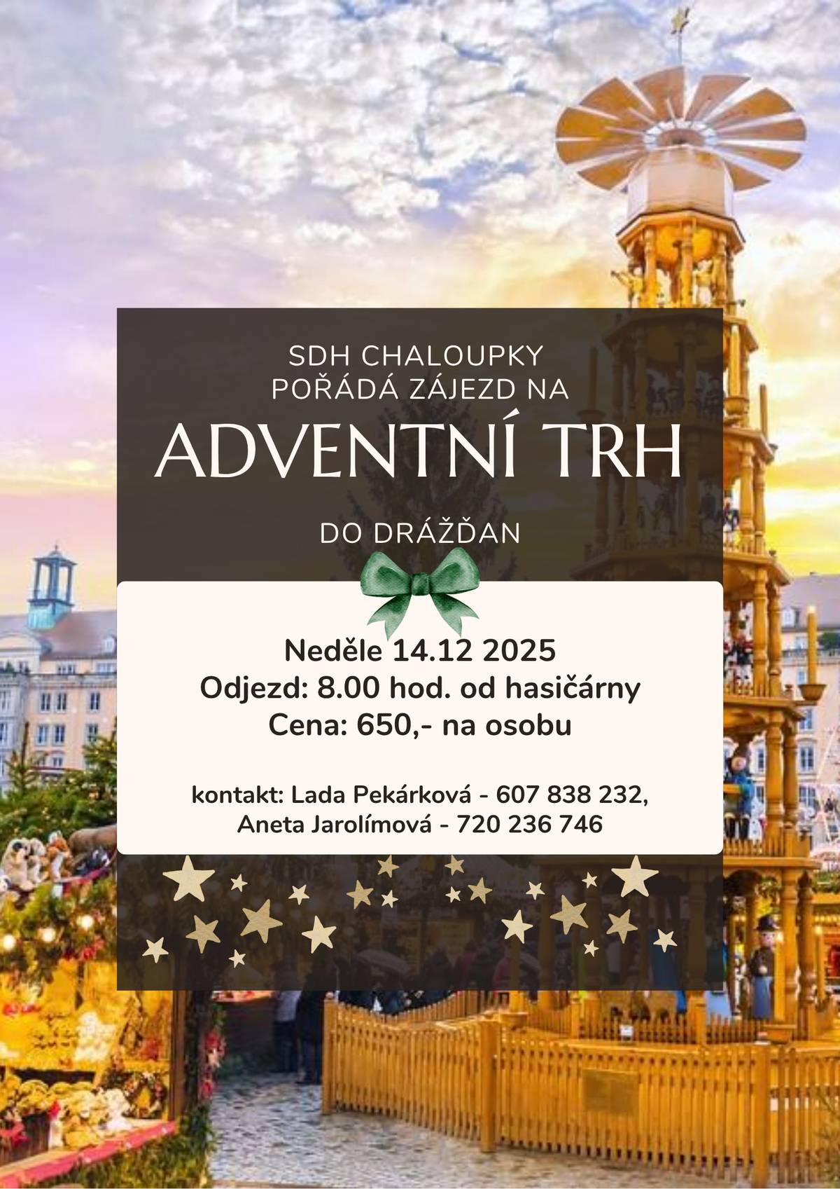 Zájezd na Adventní trh do Drážďa