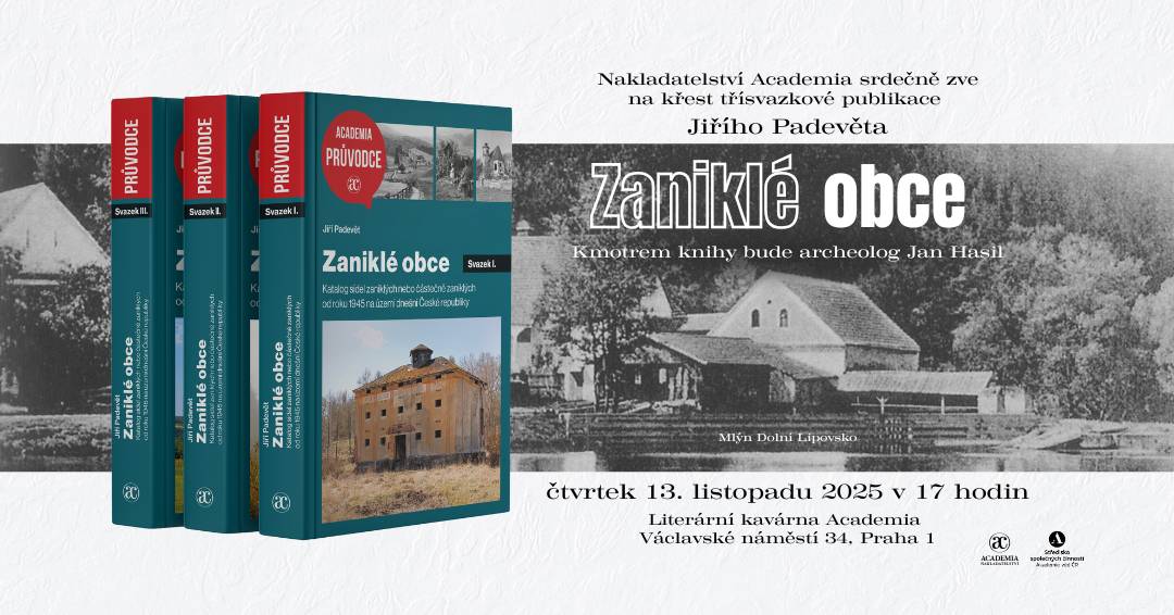 Nakladatelství Akademie věd vydává v těchto dnech knihu o zaniklých obcích po roce 1945 v ČR.  V knize je i 57 obcí z oblasti vojenského výcvikového území Doupov.