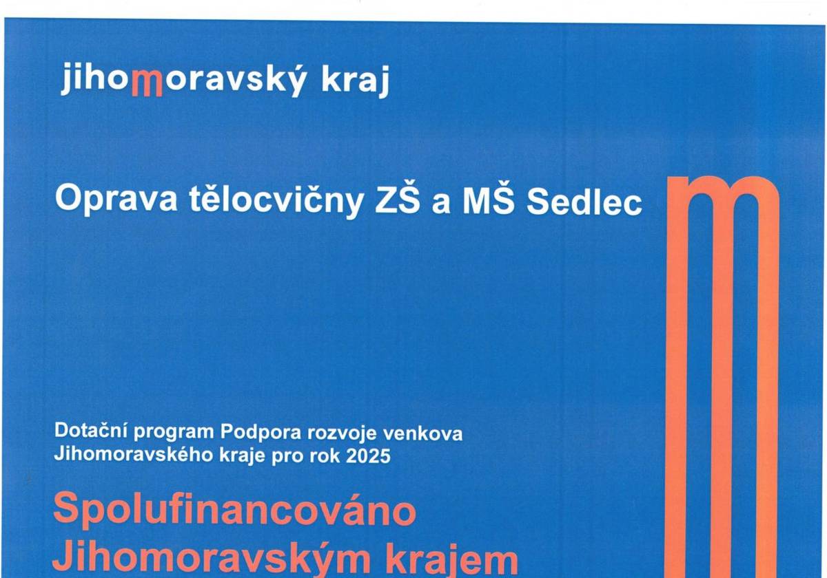 Oprava tělocvičny ZŠ a MŠ Sedlec