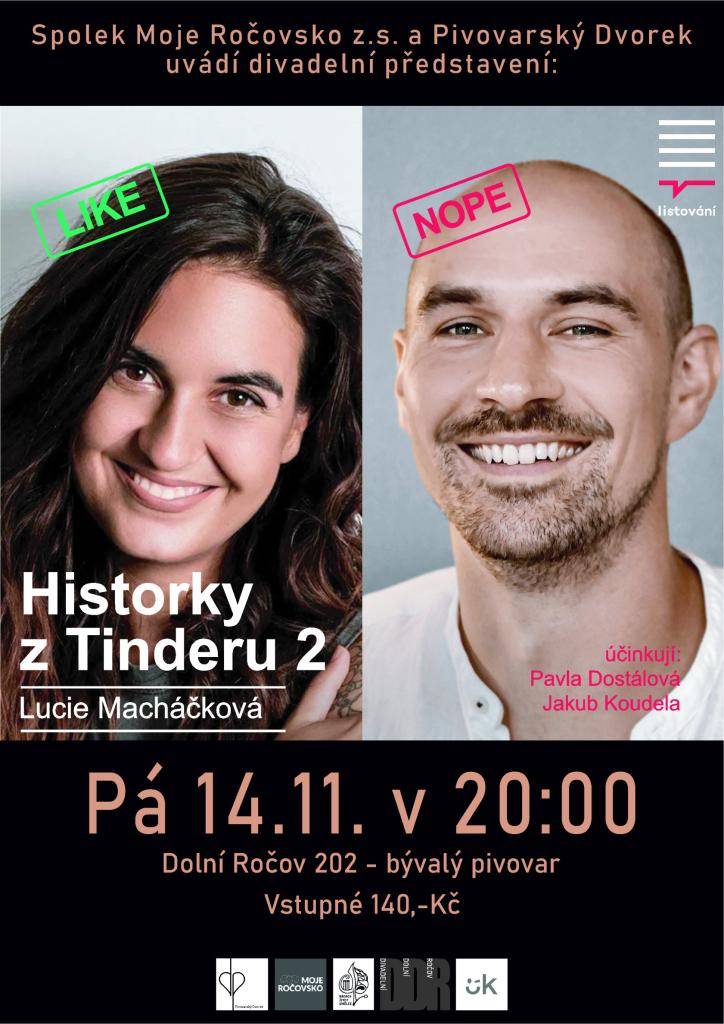 Spolek Moje Ročovsko z.s. a Pivovarský Dvorek zve na divadelní představení 14. 11. 2025 v 20:00 hodin v bývalém pivovaru - Dolní Ročov.