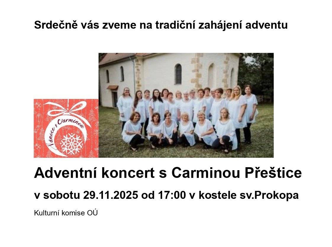Srdečně vás zveme na tradiční zahájení adventu.