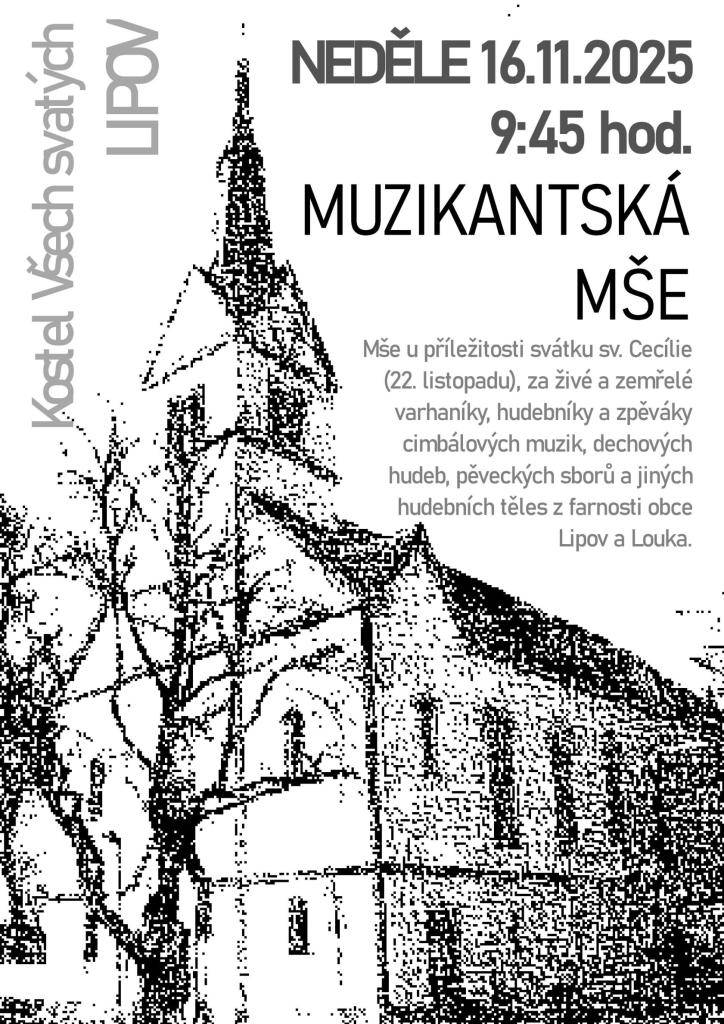 Za živé a zemřelé hudebníky z farnosti Lipov-Louka