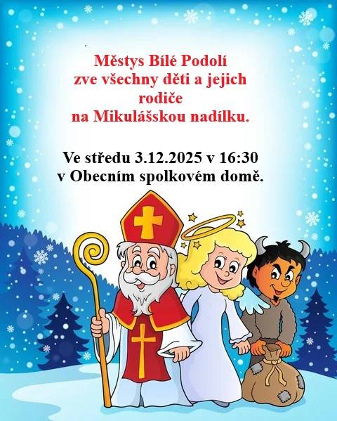 Mikulášská nadílka 3.12.2025