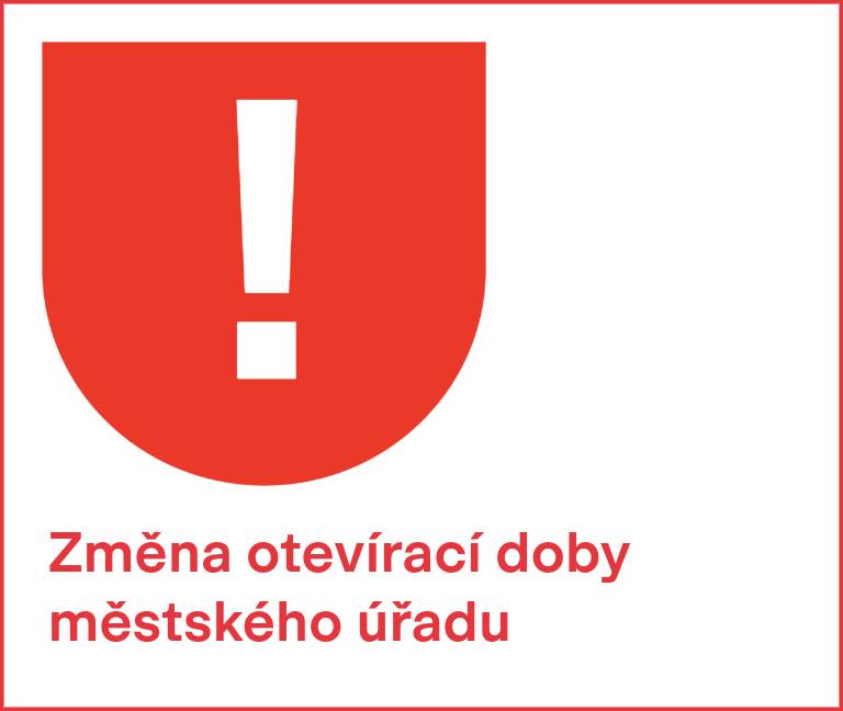 📍Vážení obyvatelé, upozorňujeme na změnu otevírací doby městského úřadu.  Dne 19. 11. 2025 bude z technických důvodů otevřeno od 10:00 do 18:00 hodin. Děkujeme za pochopení. Váš MěÚ