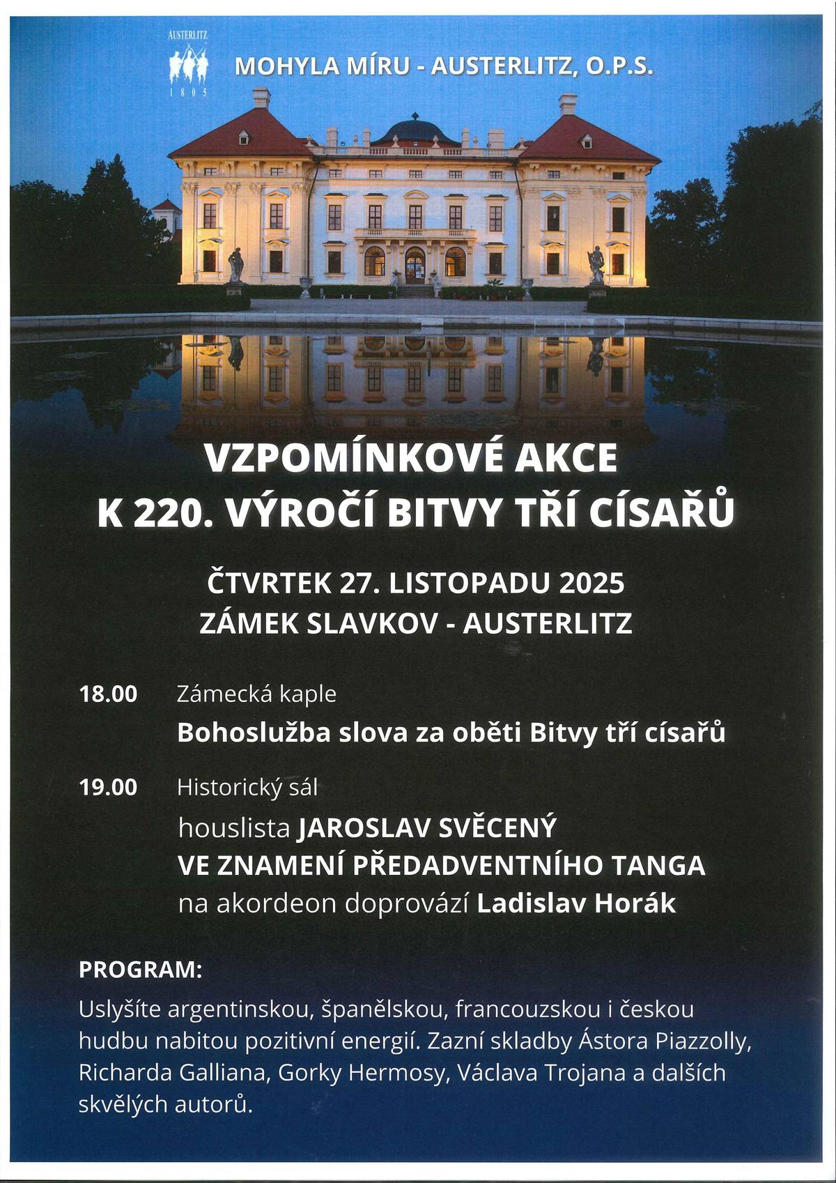 27. listopadu 2025 Zámek Slavkov - Austerlitz