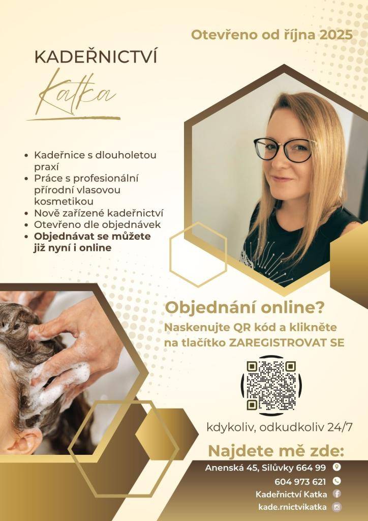 Nové kadeřnictví v Silůvkách