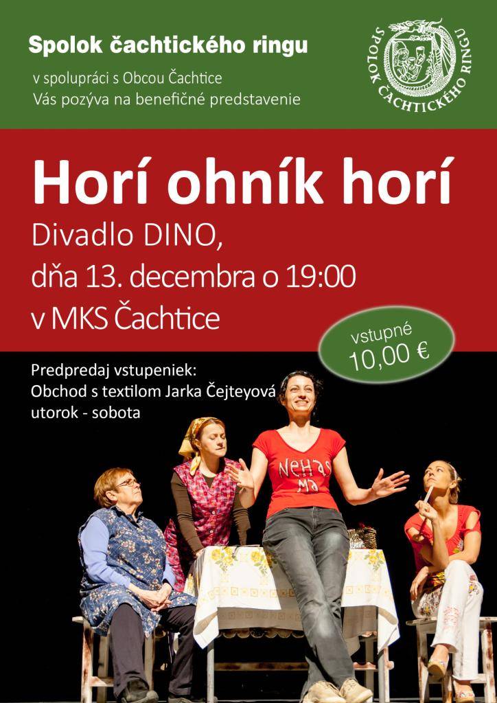 Spolok Čachtického ringu Vás pozýva na benefičné predstavenie...