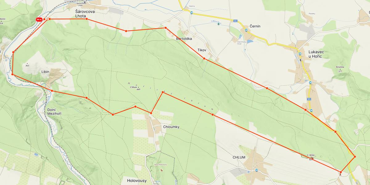 Dne 13.11.2025 od 7:00 do 16:00 bude v honitbě Chlumský hřeben probíhat společný intenzivní lov na divoká prasata. Dovolíme si požádat veřejnost, abych v této době nevstupovali do vymezeného území, viz. mapa, z důvodů zajištění bezpečnosti návštěvníků lesa.
