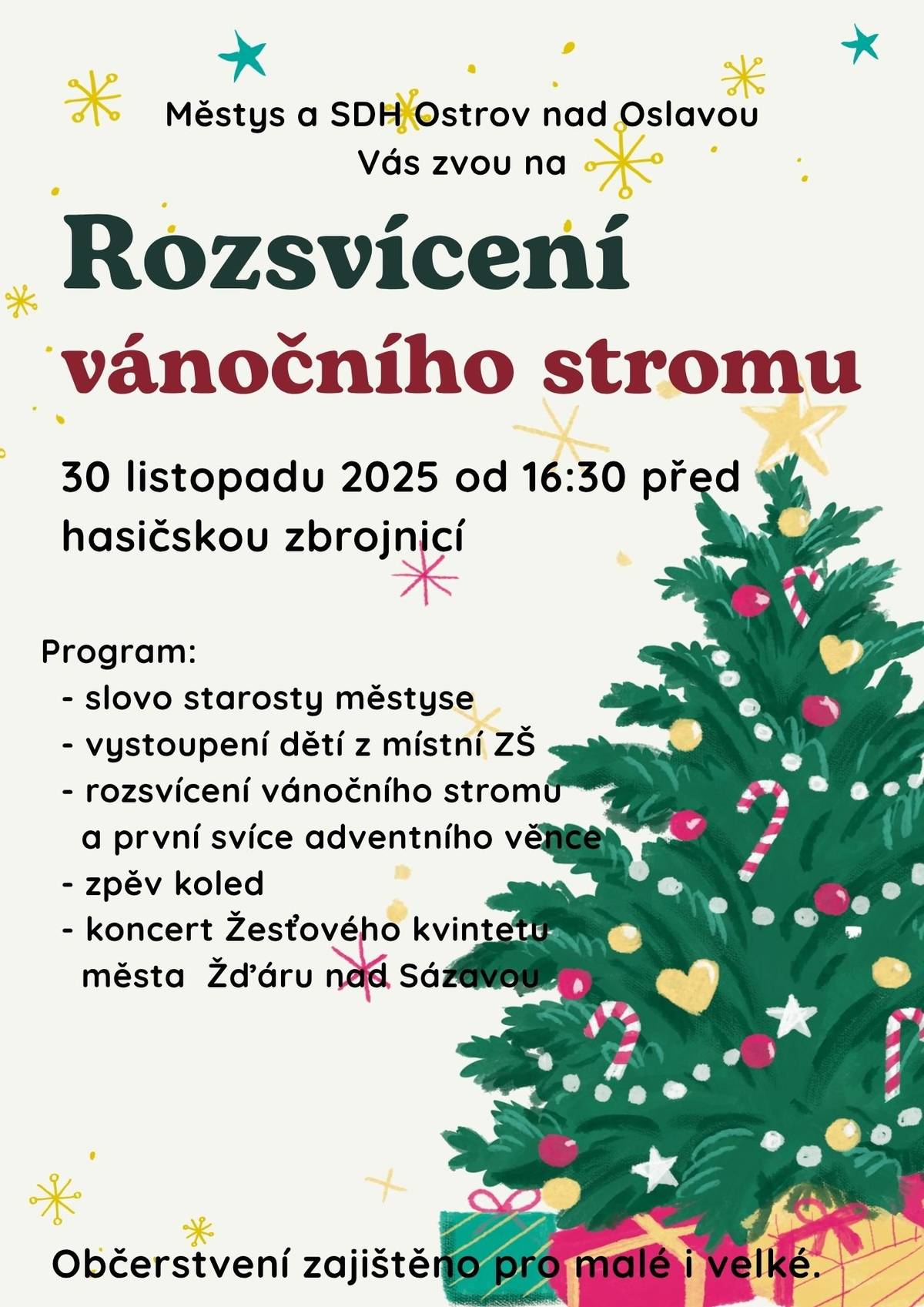 Rozsvícení vánočního stromu