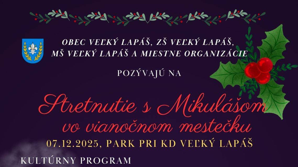 07.12.2025, park pri KD Veľký Lapáš