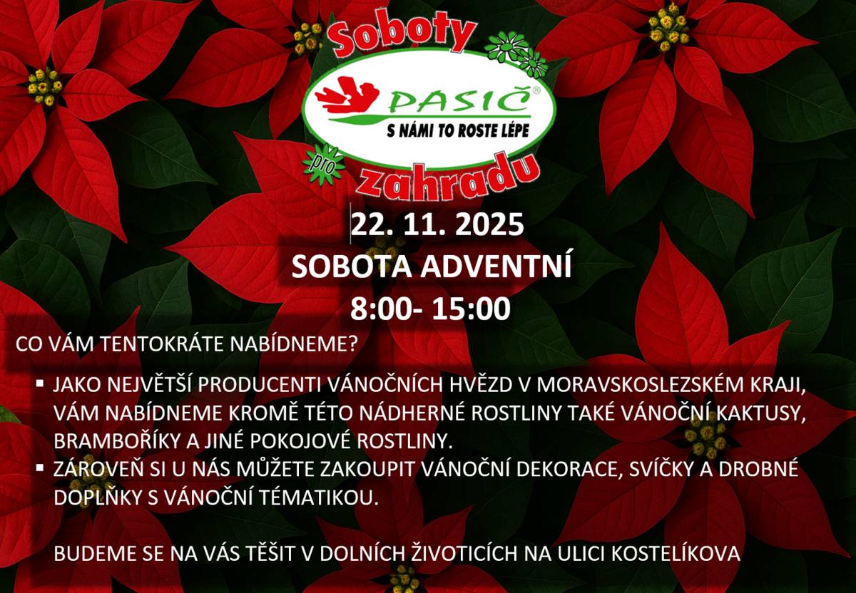 22.11.2025 sobotní adventní prodej